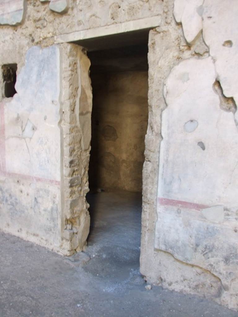 V.2.i Pompeii. March 2009. Doorway to Room 2c, on west side of atrium.