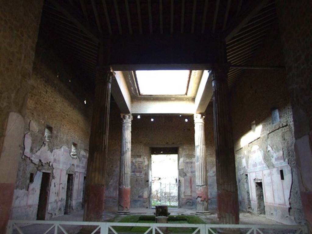 V.2.i Pompeii. December 2007. Room 1. Atrium and Compluvium from Room 7,Tablinum.