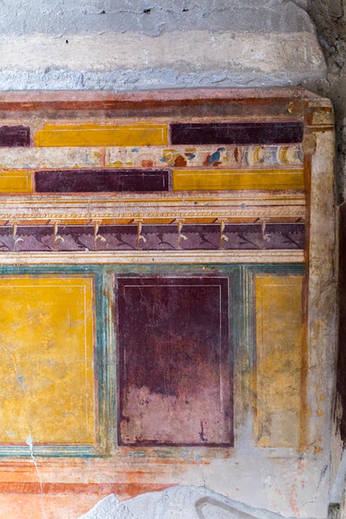 V.2.i Pompeii. March 2023.
Room 20, upper west wall at north end. Photo courtesy of Johannes Eber.