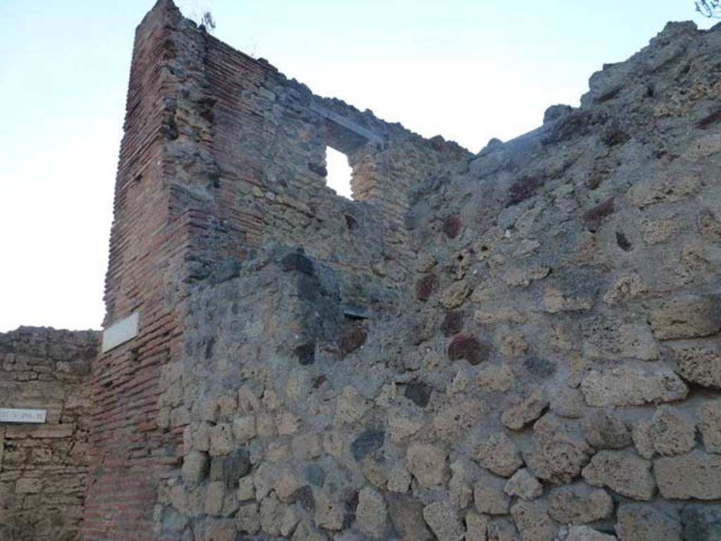 V.4.1 Pompeii. June 2012. Looking north-west along fa�ade on Via di Nola. Photo courtesy of Michael Binns.