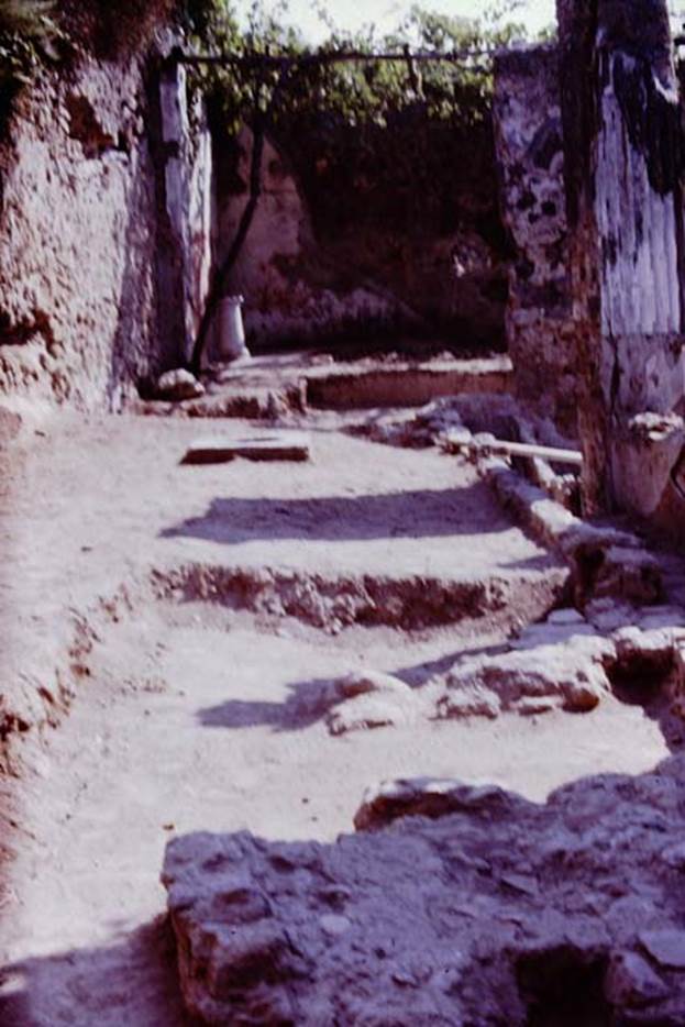VI.2.4 Pompeii. 1970. Looking east towards triclinium and north-east corner, from north garden area. Photo by Stanley A. Jashemski.
Source: The Wilhelmina and Stanley A. Jashemski archive in the University of Maryland Library, Special Collections (See collection page) and made available under the Creative Commons Attribution-Non Commercial License v.4. See Licence and use details.
J70f0597
See Laidlaw, A and Stella, M.S (2014): The House of Sallust in Pompeii , Portsmouth, Rhode Island, (p. 198, S.20, p.191, S.22 and S.23a)