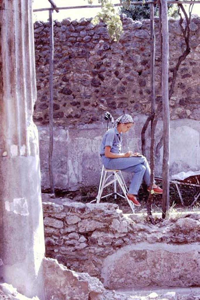 VI.2.4 Pompeii. 1970. Looking east at north end of portico. Photo by Stanley A. Jashemski.
Source: The Wilhelmina and Stanley A. Jashemski archive in the University of Maryland Library, Special Collections (See collection page) and made available under the Creative Commons Attribution-Non Commercial License v.4. See Licence and use details.
J70f0598
See Laidlaw, A and Stella, M.S (2014): The House of Sallust in Pompeii , Portsmouth, Rhode Island, (p. 191, S.23b)