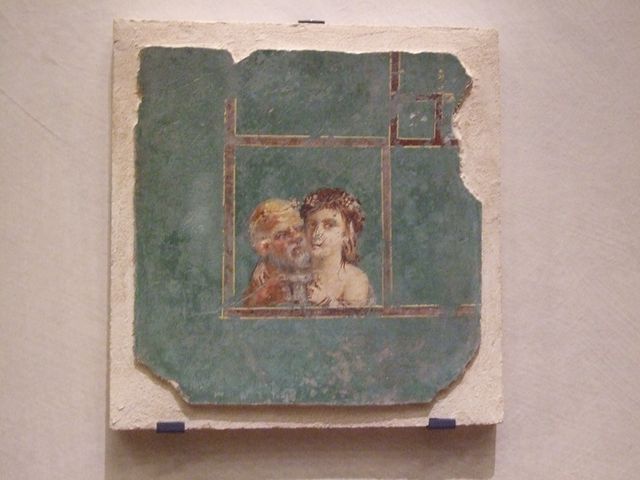 VI.2.22 Pompeii.  September 2005. Painted wall decoration.