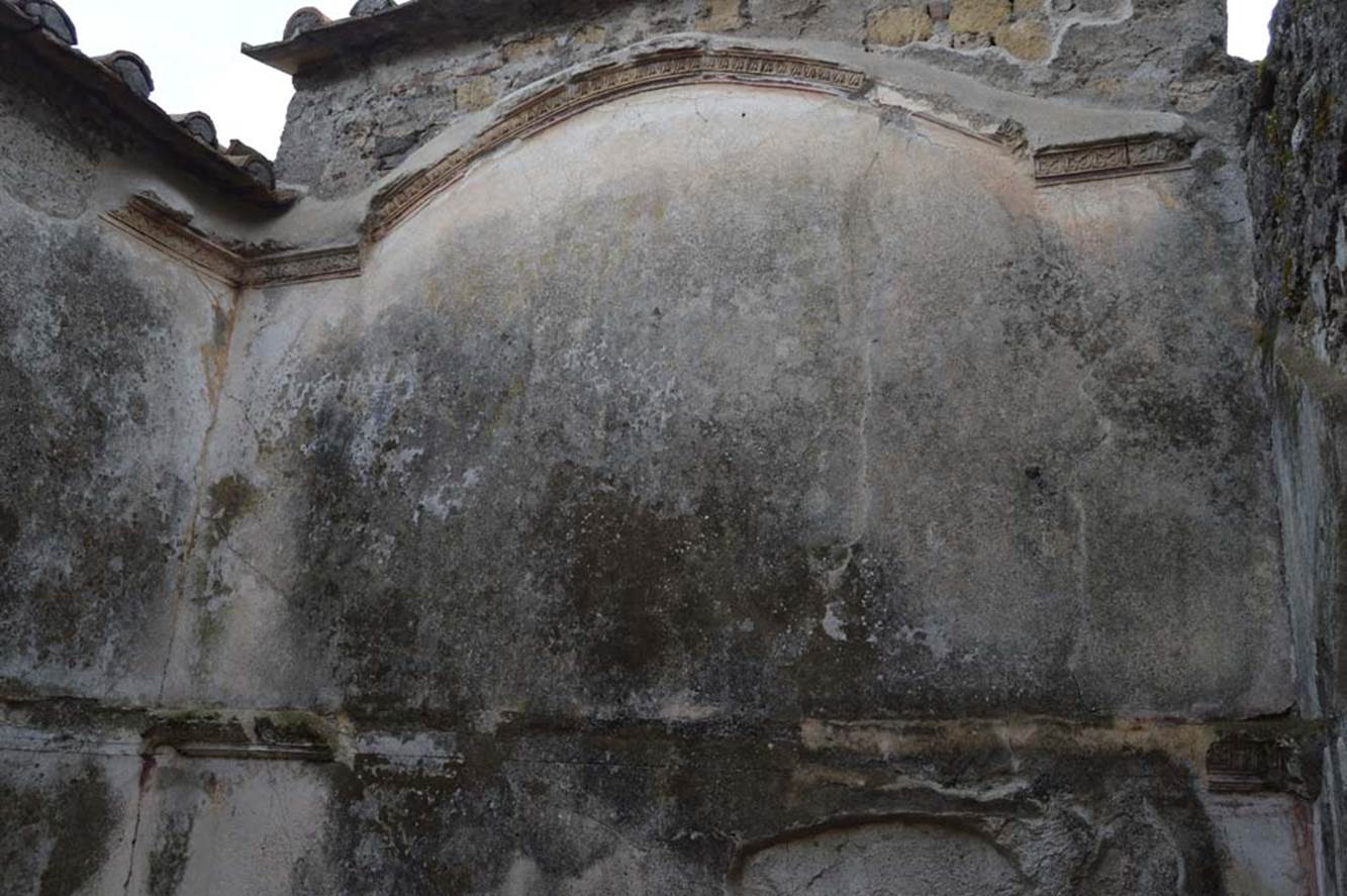 VI.2.25 Pompeii. March 2018. Vaulted wall with painted decoration and stucco in cubiculum
Foto Taylor Lauritsen, ERC Grant 681269 DÉCOR.