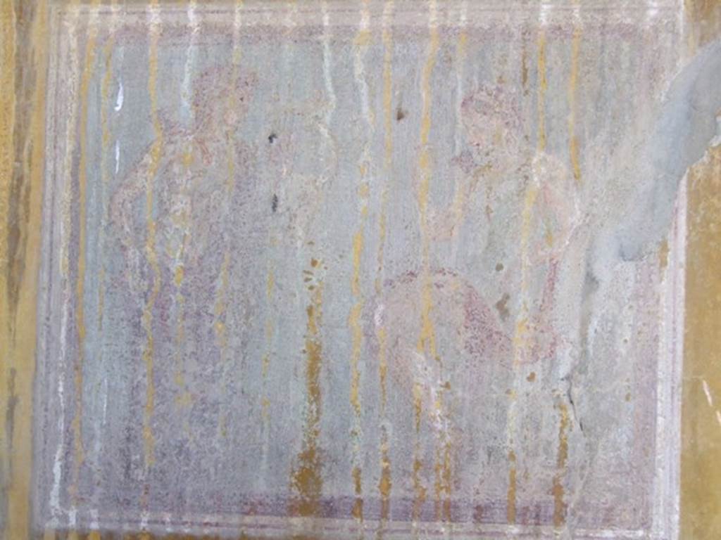 VI.5.3 Pompeii. December 2007. Room 20, detail of faded painting from west wall showing Apollo & Artemis. See Helbig, W., 1868. Wandgem�lde der vom Vesuv versch�tteten St�dte Campaniens. Leipzig: Breitkopf und H�rtel. (200).
.  
