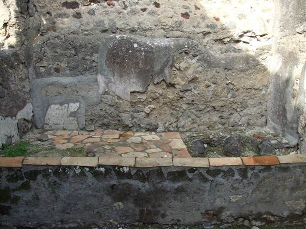 VI.5.4 Pompeii. December 2007. Room 3, looking north into storeroom or small room.