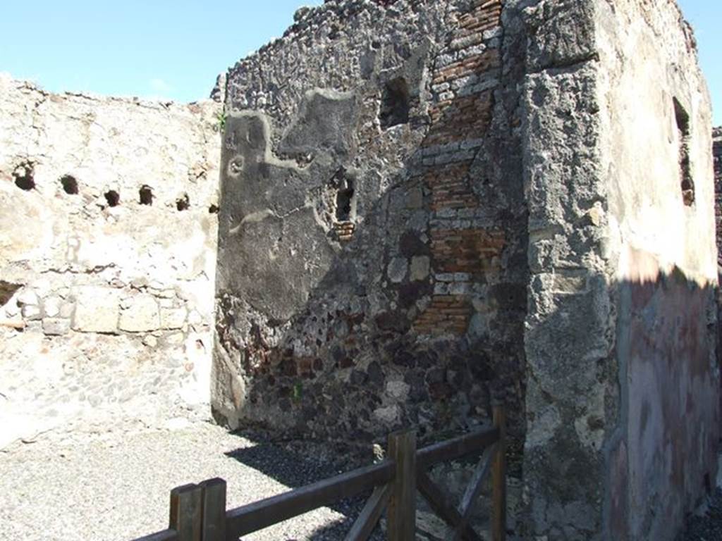 VI.7.5 Pompeii. March 2009. East wall.