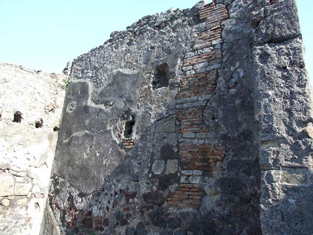 VI.7.5 Pompeii. March 2009. East wall.