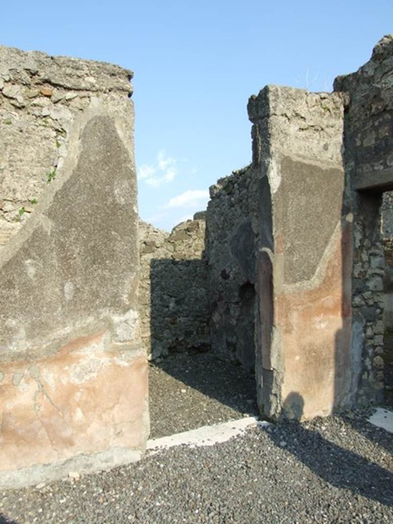VI.7.6 Pompeii. March 2009. Doorway to Room 13.