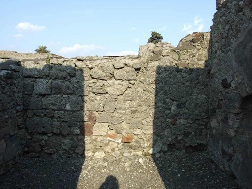 VI.7.6 Pompeii. March 2009. Room 13. East wall.