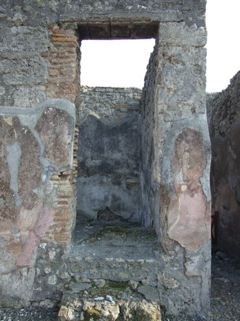 VI.7.6 Pompeii. March 2009. Staircase to upper floor on south east side of atrium.