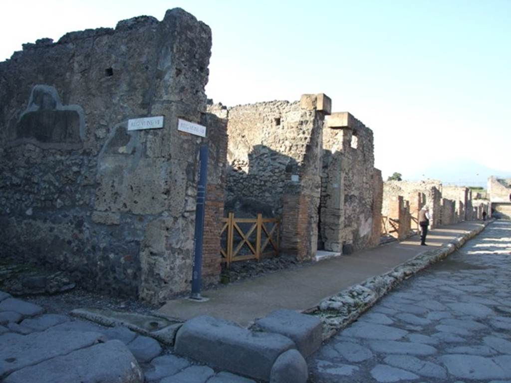 VI.7.8 Pompeii.  March 2009.  South wall.