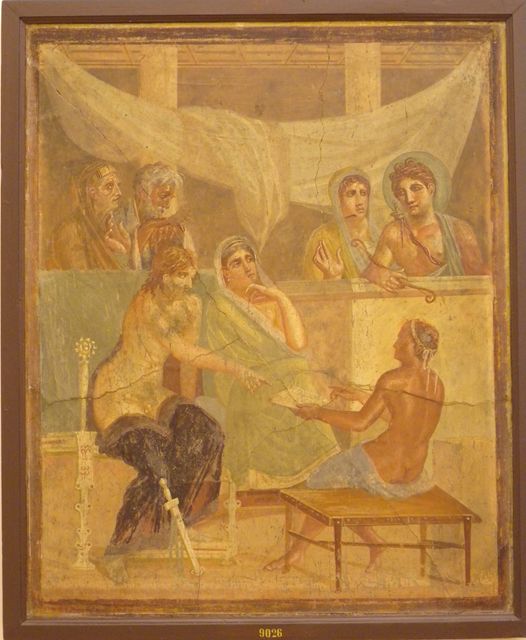 VI.8.5 Pompeii. 1892. Tablinum and corridor to peristyle. Photo courtesy of Rick Bauer.