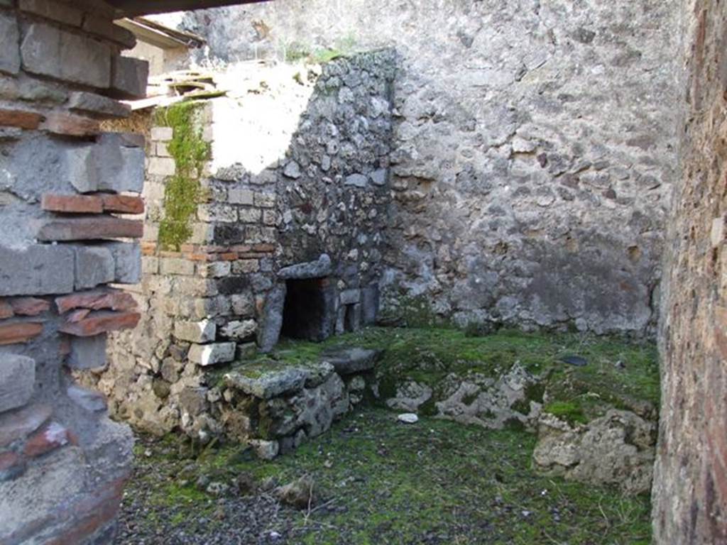 VI.8.20 Pompeii. March 2009. Room 16. Kitchen. With oven and bench?