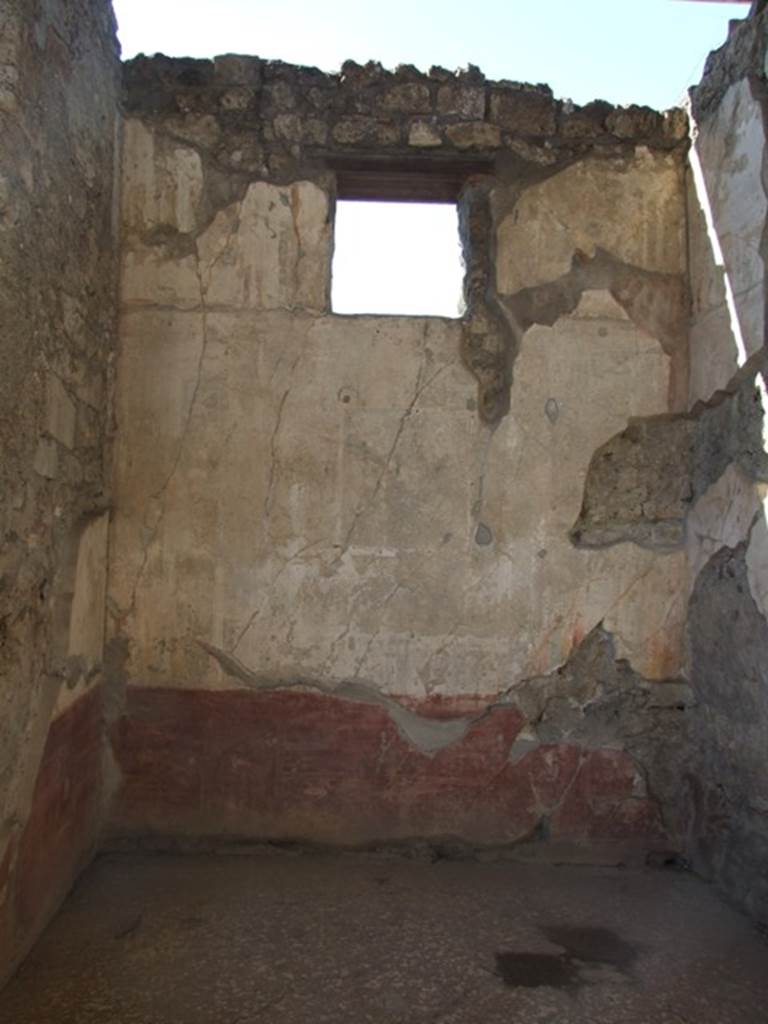 VI.9.6 Pompeii. March 2009. Room 14, west wall.
The central wall painting, now very faded, was of Narcissus. 
See Helbig, W., 1868. Wandgemälde der vom Vesuv verschütteten Städte Campaniens. Leipzig: Breitkopf und Härtel. (1364)
See Real Museo Borbonico, I, 1824, Tav. 4.

