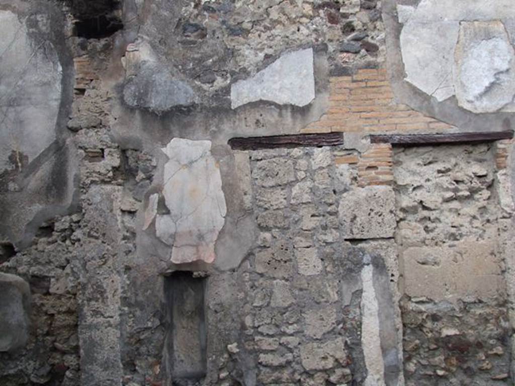 VI.10.2 Pompeii. March 2009. Blocked doors on north side of atrium.