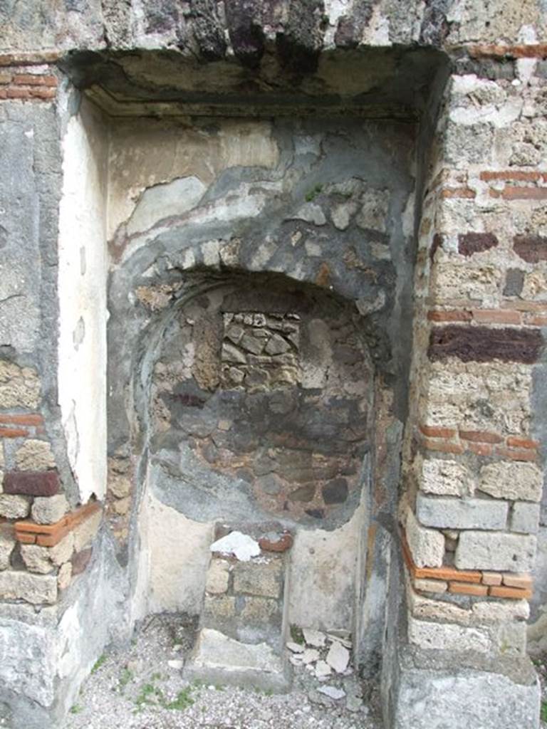VI.10.7 Pompeii. March 2009. Room 15. Garden area. East side. Arched recess 13.