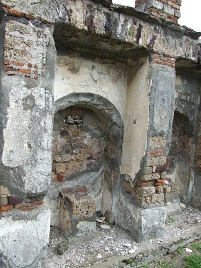 VI.10.7 Pompeii. March 2009. Room 15. Garden area. East side. Arched recess 14.