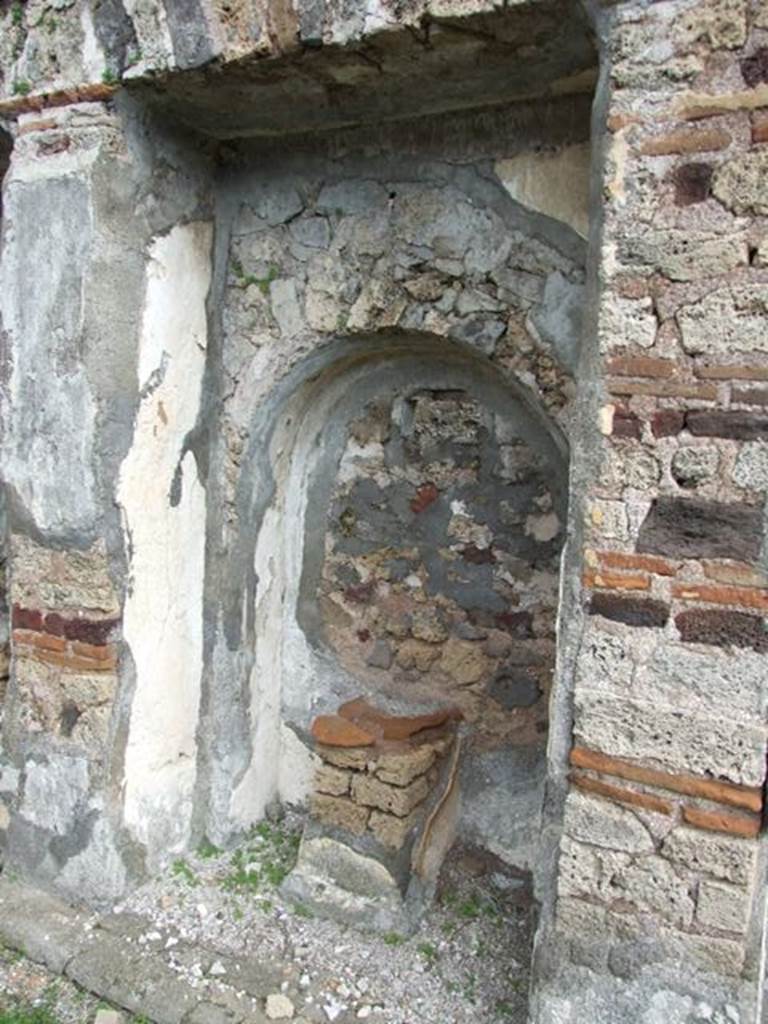 VI.10.7 Pompeii. March 2009. Room 15. Garden area. East side. Arched recess 17.