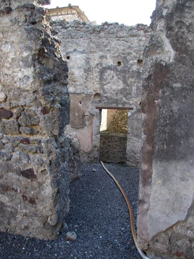 VI.11.8 Pompeii. December 2007.
Doorway to room 56, looking south towards doorway to corridor 51 and rear of oven.
