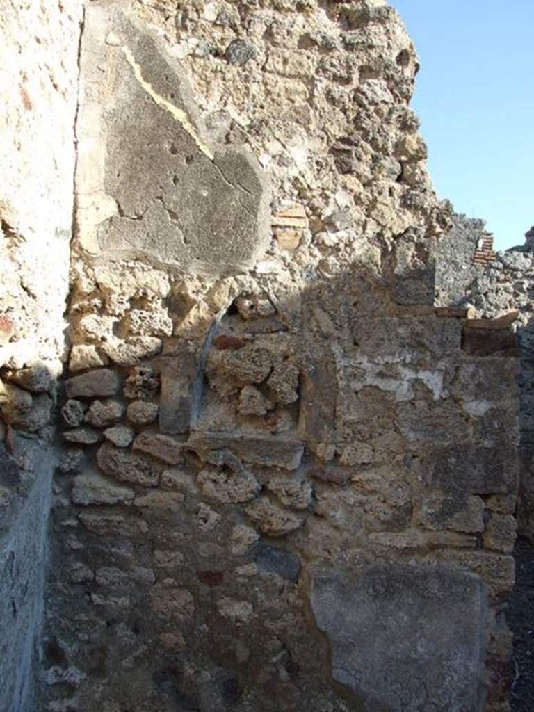 VI.11.8 Pompeii. December 2007.
North-east corner of atrium 50, looking east towards doorway to room 54, on right.