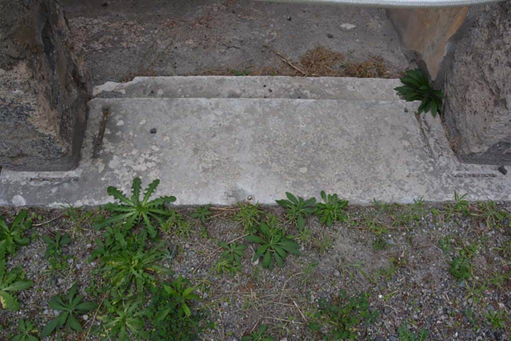 VI.11.10 Pompeii. October 2017. Room 29, detail of threshold of doorway from atrium 27.
Foto Annette Haug, ERC Grant 681269 D�COR
