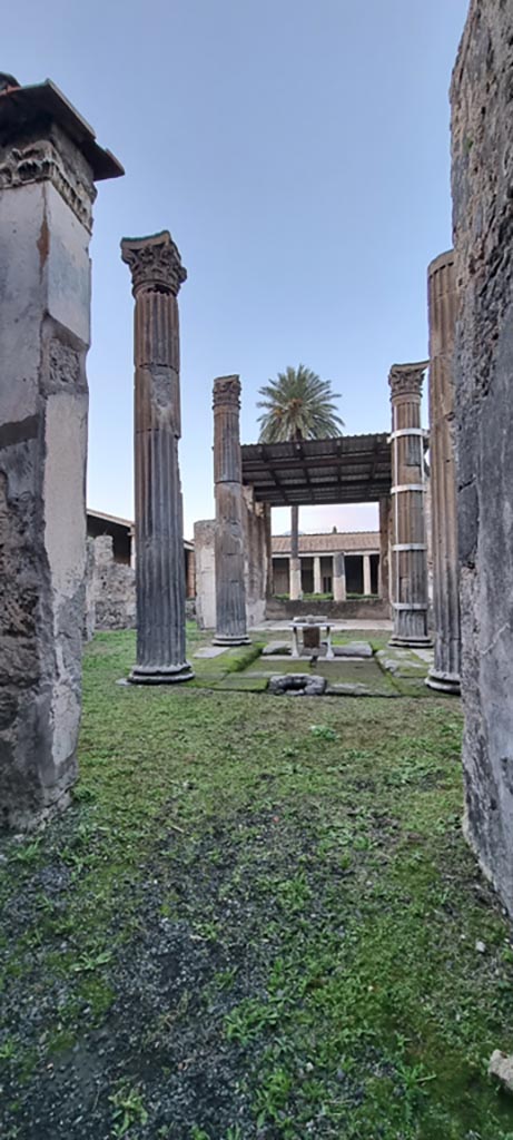 VI.11.10 Pompeii. December 2023.
Looking north from entrance vestibule/corridor towards atrium.Photo courtesy of Miriam Colomer.