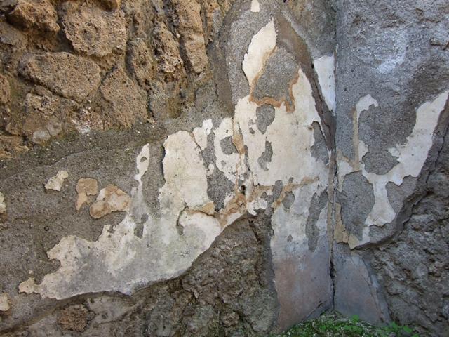 VI.14.20 Pompeii. March 2009. Room 14 West wall with steps to upper floor.