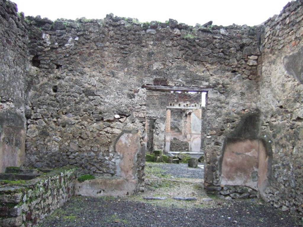 VI.14.21 Pompeii. December 2007. Looking south to vats in south-west corner.