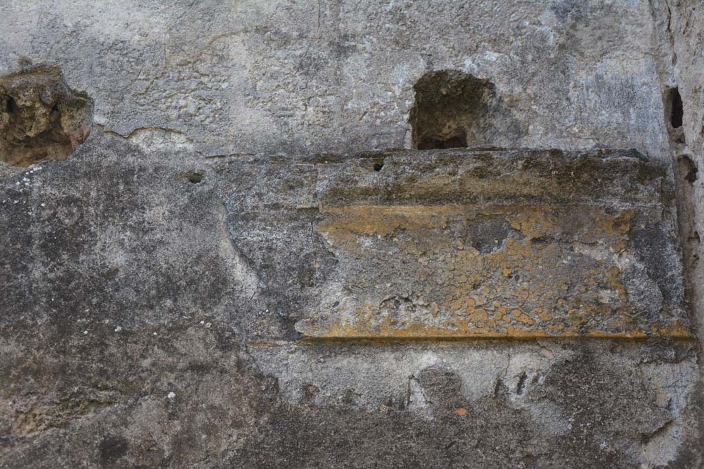 VI 15 5 Pompeii. March 2019. Cubiculum 3, detail from upper west wall at north end.
Foto Annette Haug, ERC Grant 681269 D�COR.
