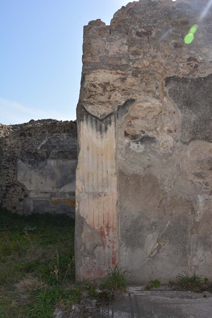 VI 15 5 Pompeii. March 2019. Tablinum 7, south wall pilaster at east end.
Foto Annette Haug, ERC Grant 681269 D�COR.
