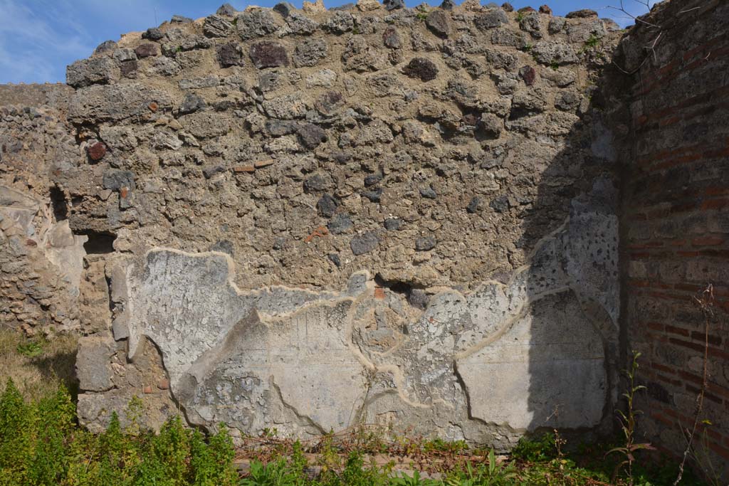 VI 15 5 Pompeii. March 2019. Room 22, east wall on south side of doorway to corridor 15.
Foto Annette Haug, ERC Grant 681269 D�COR.

