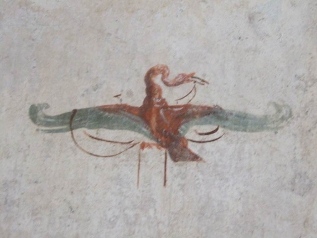 VI.15.8 Pompeii. December 2007. Detail of painting in cubiculum at rear of tablinum.