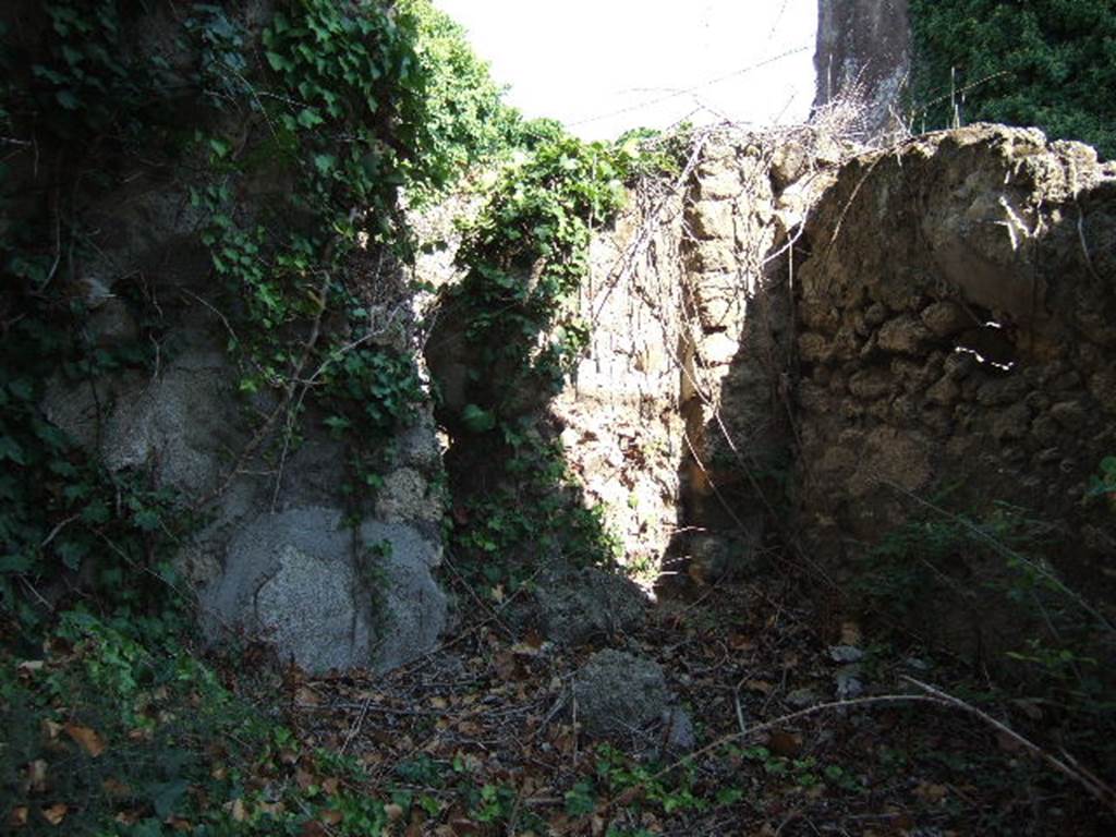 VI.15.19 Pompeii. September 2005. Looking east. According to NdS, the VII doorway (on the west side of the insula) gave access to a room containing a staircase, which probably went up above the room on the north side of the entrance doorway at VI.15.20.
See Notizie degli Scavi, June 1897, (p.275)