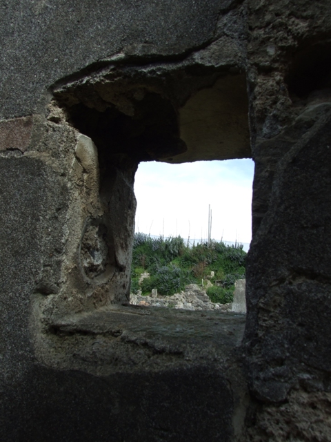 VI.16.27 Pompeii. March 2009. Looking east from window overlooking Peristyle.