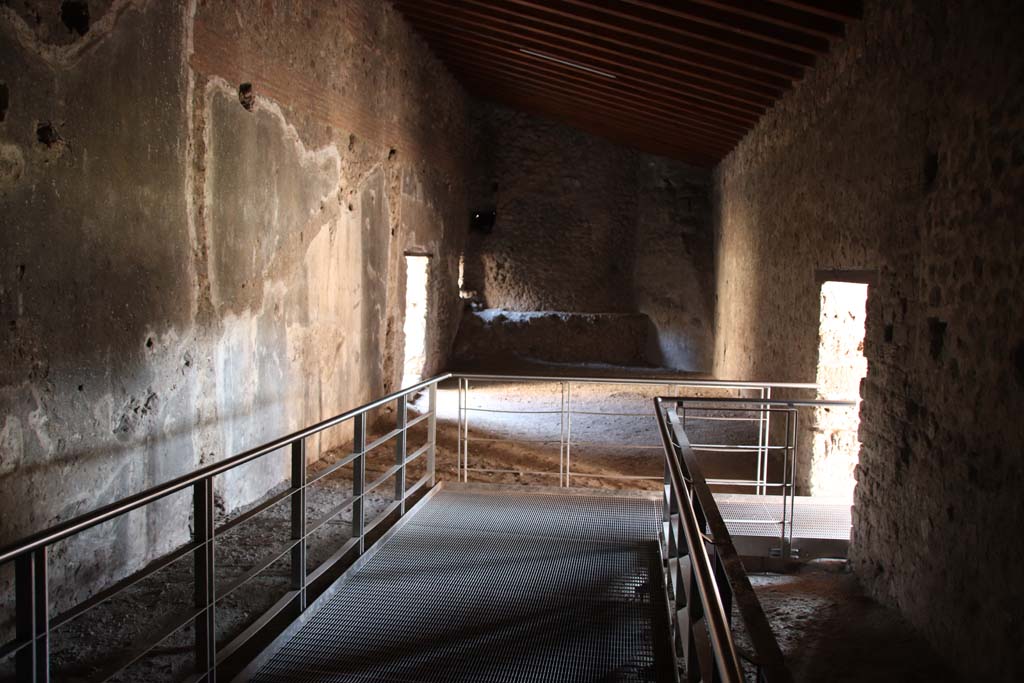 VII.1.8 Pompeii. September 2017. Room 8, women�s baths anteroom, now roofed, looking south.
Photo courtesy of Klaus Heese.
