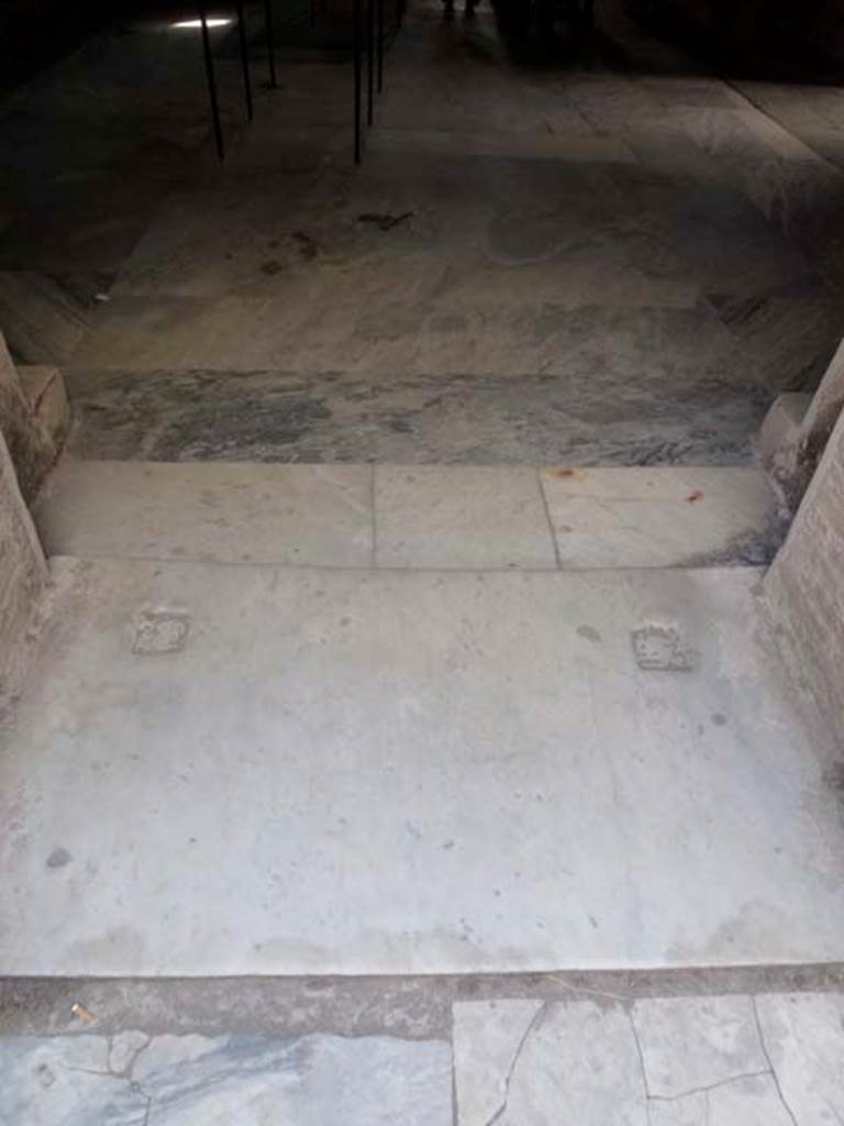 VII.1.14 Pompeii. June 2012. Looking west from doorway of waiting room 2a, into men�s changing room 2. Photo courtesy of Michael Binns.

