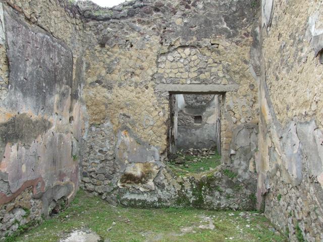 VII.2.14 Pompeii. March 2009. Underground cellars at entrance to two rooms on north side of corridor.