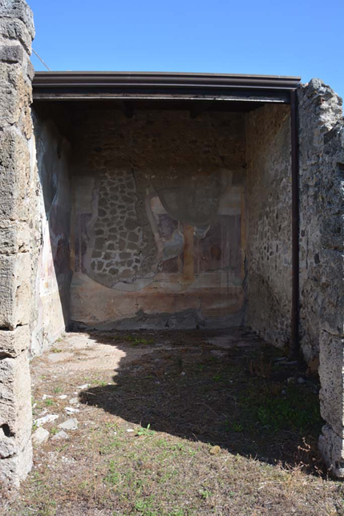 VII.2.16 Pompeii. March 2009. Room 10. Oecus. North wall.
