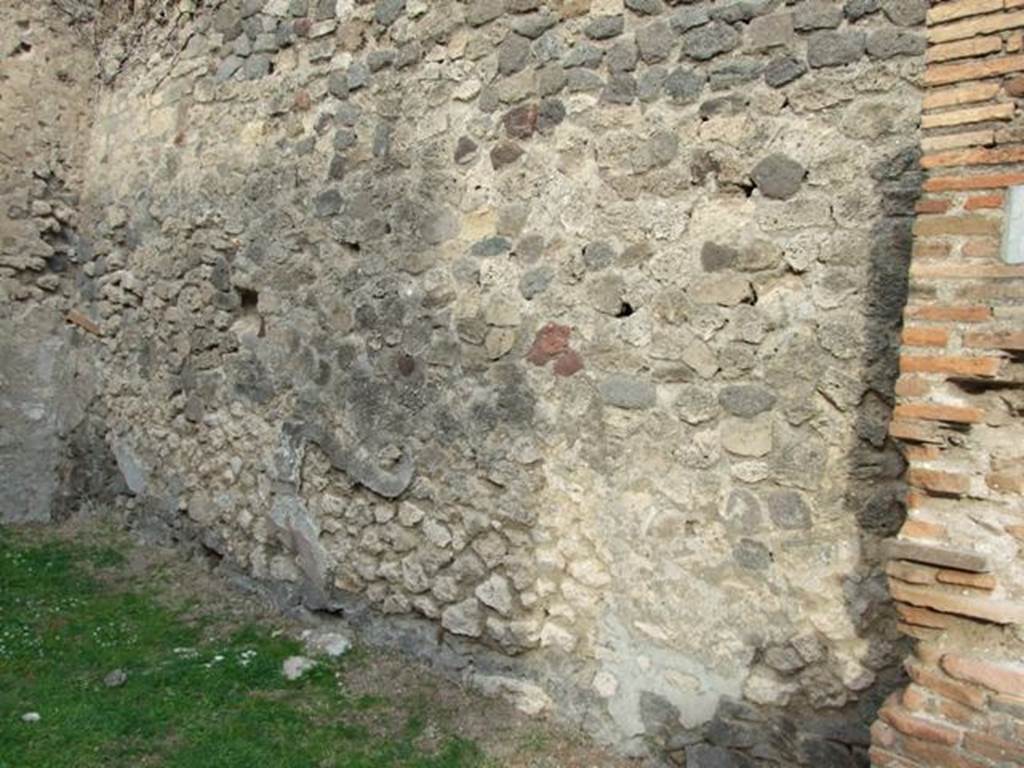 VII.2.46 Pompeii. December 2007. East wall.