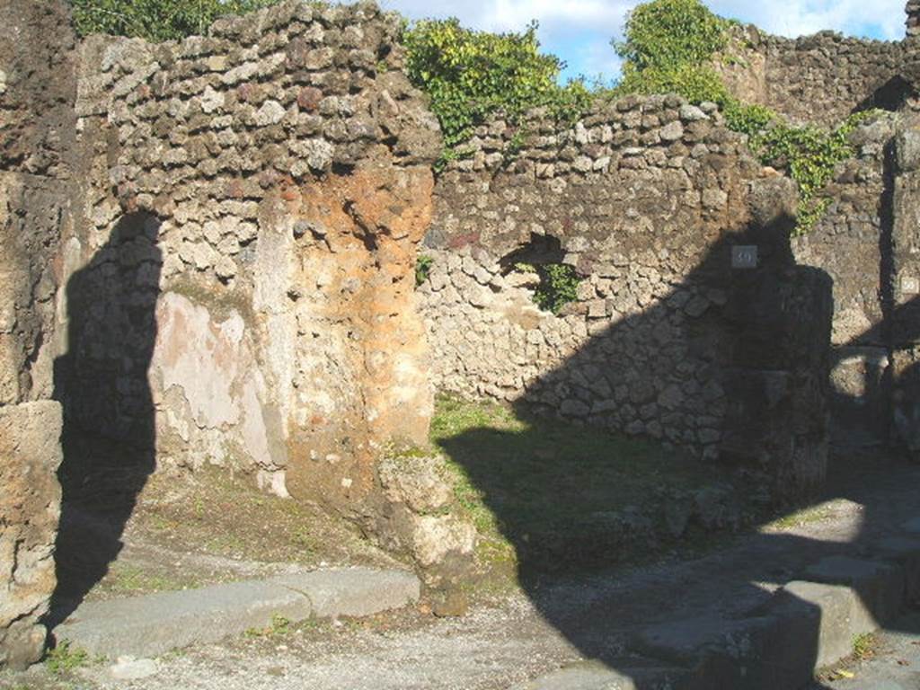 VII.2.49 Pompeii. December 2005. Entrance, looking north.