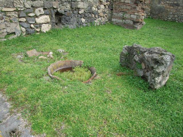 VII.3.4 Pompeii. March 2009.  Corridor room on west side of rear room, leading to a yard or area with oven.
