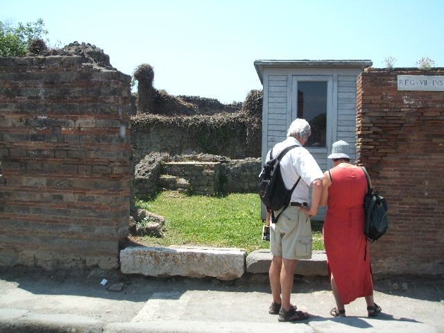VII.3.15 Pompeii. May 2005. Entrance, looking west on Via Stabiana.
