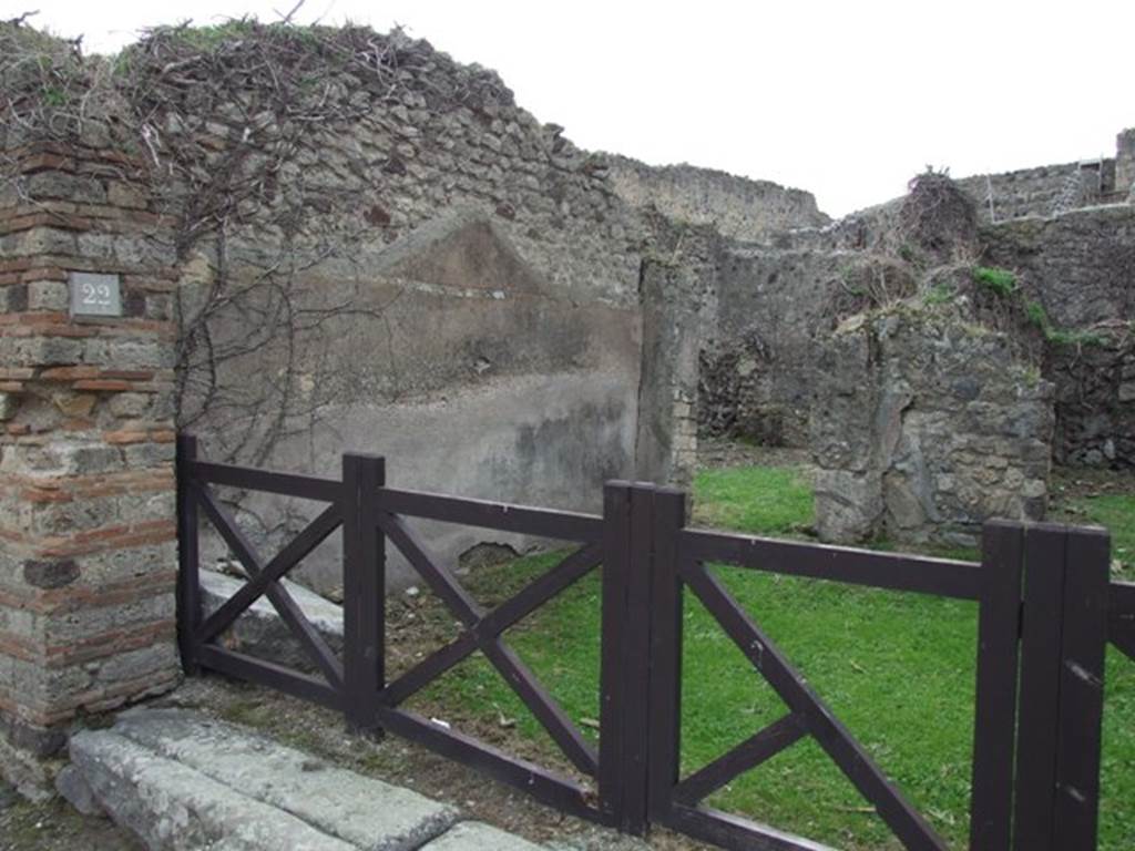 VII.3.22 Pompeii. December 2007. Rear room on north-west side of shop.