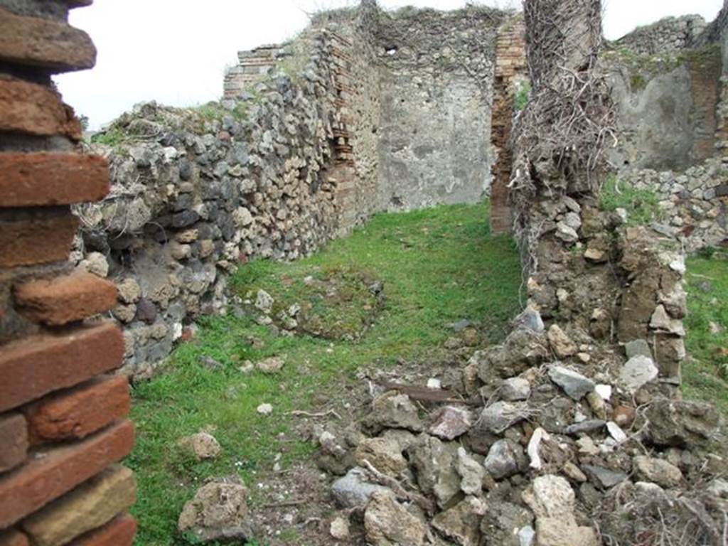 VII.3.37 Pompeii. Shop. December 2007. Large room on south side with garden at rear.