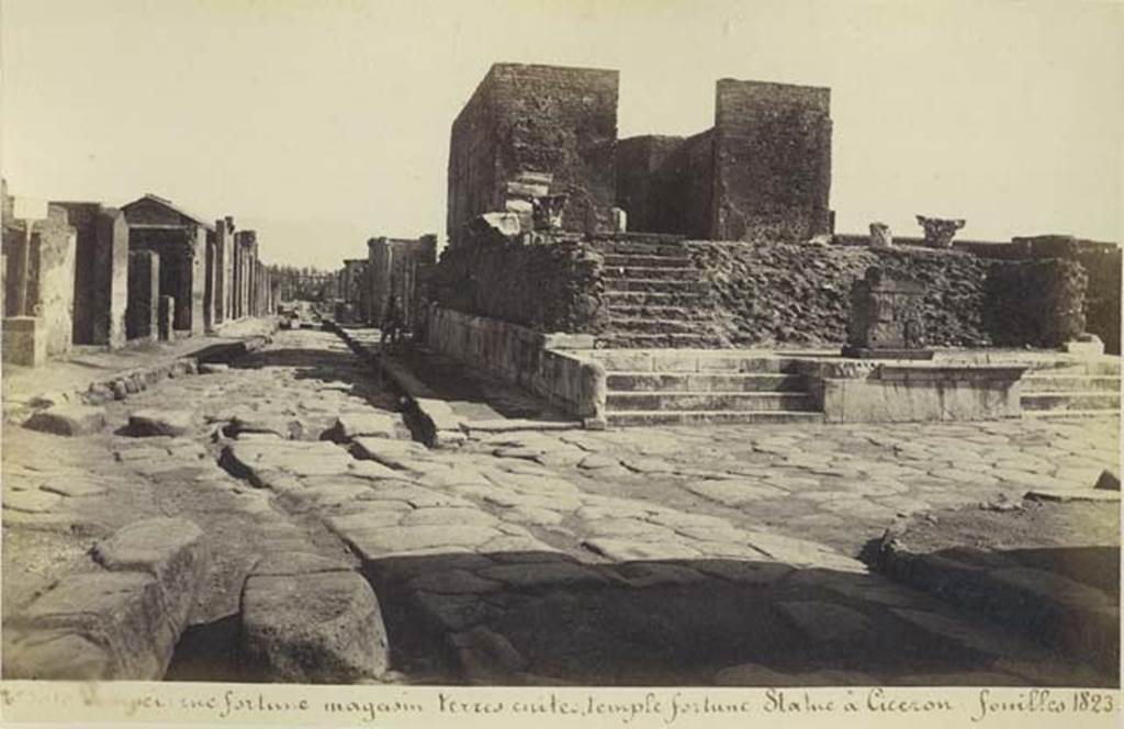VII.4.1 Pompeii. Undated photograph by Amodio, numbered 3016, from an album dated c.1873. Looking east. Photo courtesy of Rick Bauer.