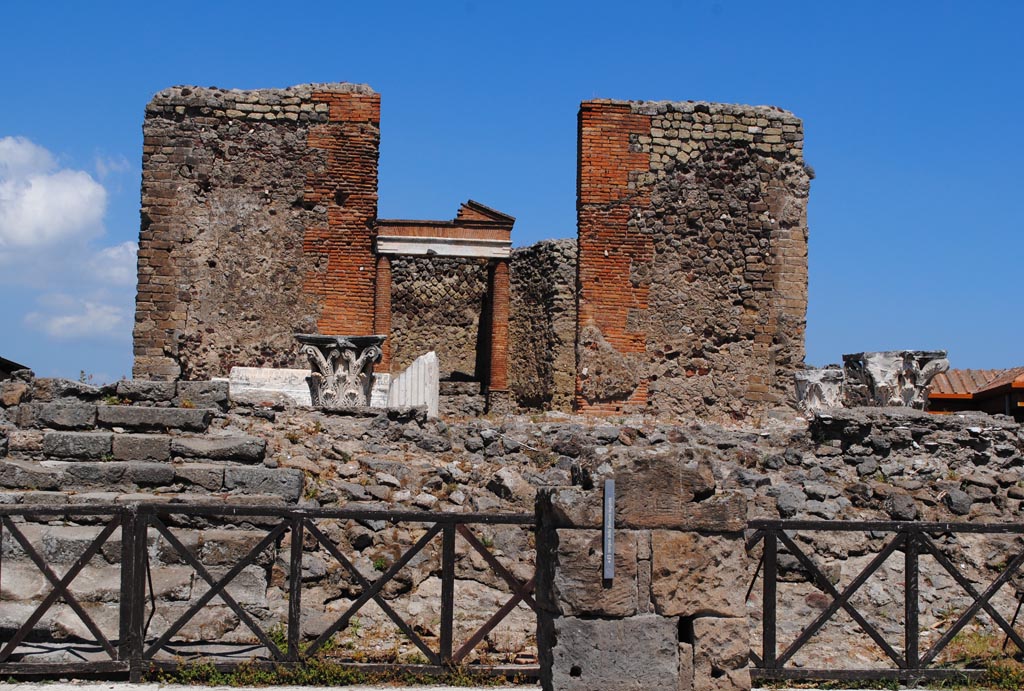 VII.4.1 Pompeii. July 2012. Looking east towards Temple of Fortuna.
Photo courtesy of John Vanko. His father took the identical photo in February 1952, see below.