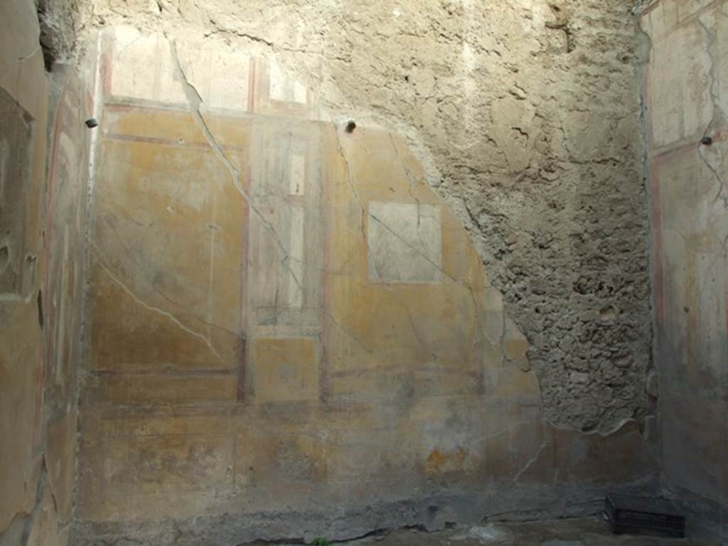 VII.4.31 Pompeii. March 2009. Room 12. Oecus. East wall.