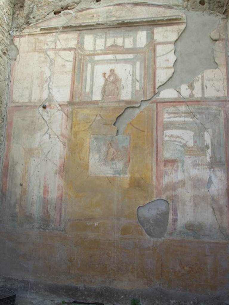 VII.4.31 Pompeii. March 2009. Room 12. Oecus. South wall.