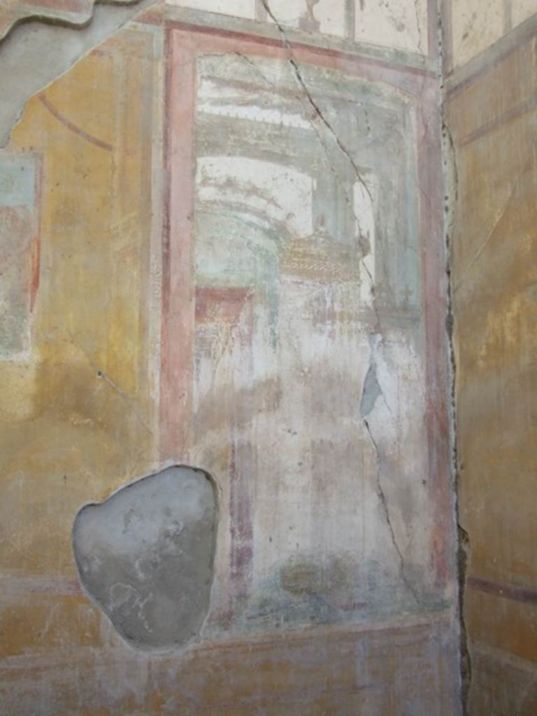 VII.4.31 Pompeii. March 2009. Room 12. Oecus. South wall.